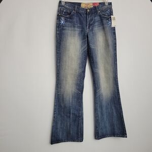 NWT 2005 $325 Great China Wall  7 For All Mankind Cowgirl Boot Cut Jeans Size 31